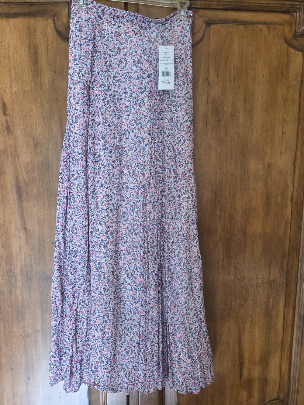 French Connection Pink Floral Maxi Skirt